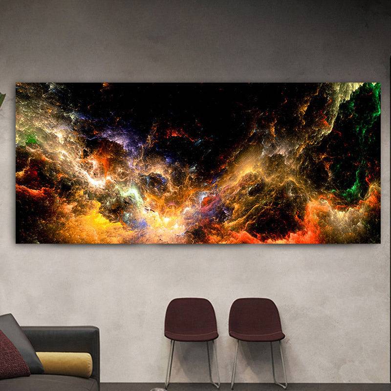 Amber Glow Nebula, Canvas Art