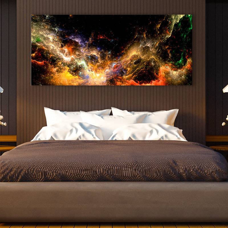 Amber Glow Nebula, Canvas Art