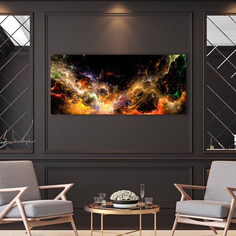 Amber Glow Nebula, Canvas Art