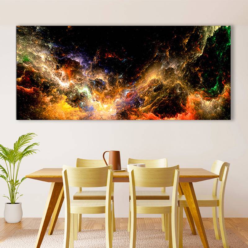 Amber Glow Nebula, Canvas Art