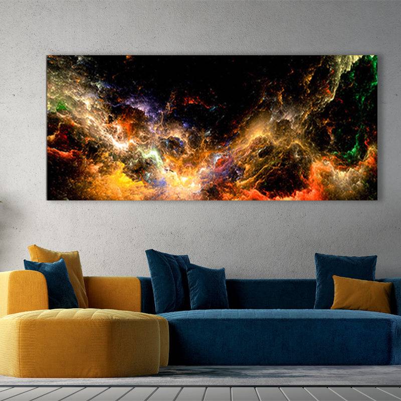 Amber Glow Nebula, Canvas Art