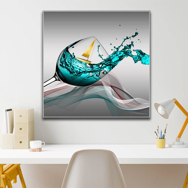 Azure Maritime Serenade Canvas Art