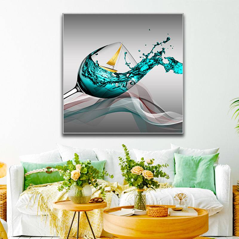 Azure Maritime Serenade Canvas Art