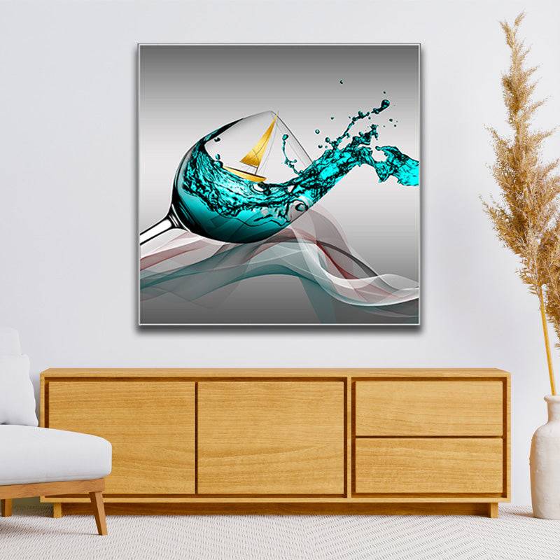 Azure Maritime Serenade Canvas Art