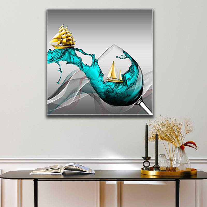 Azure Nautical Elegance Canvas Art