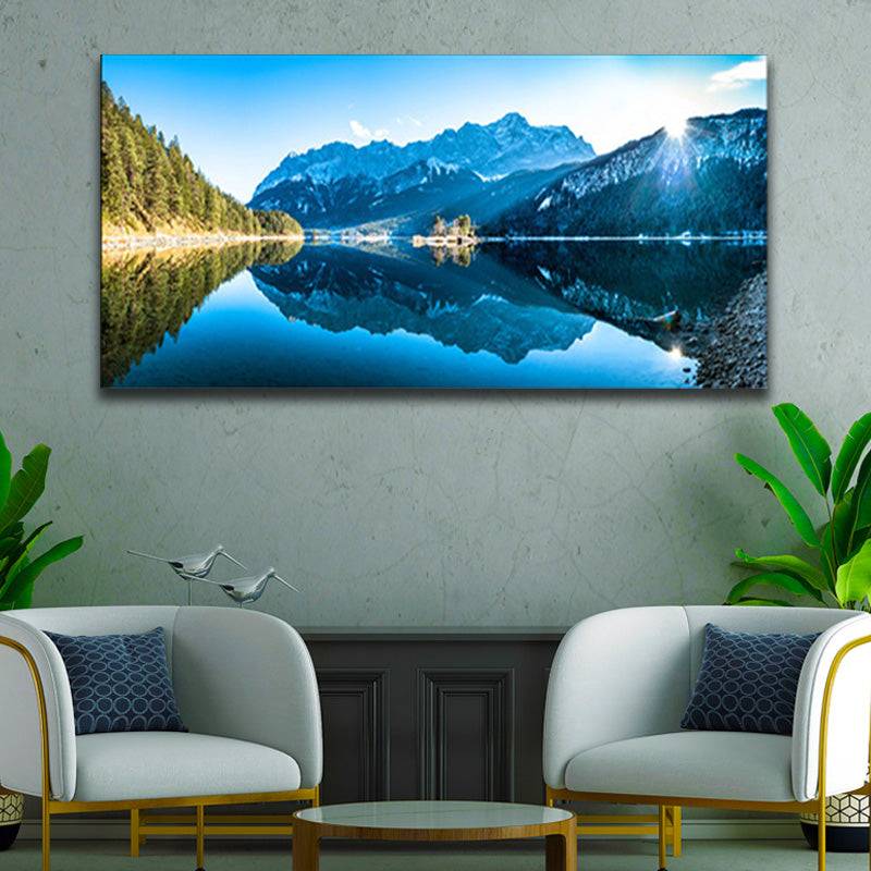 Azure Peaks - Reflections of Serenity Canvas Art