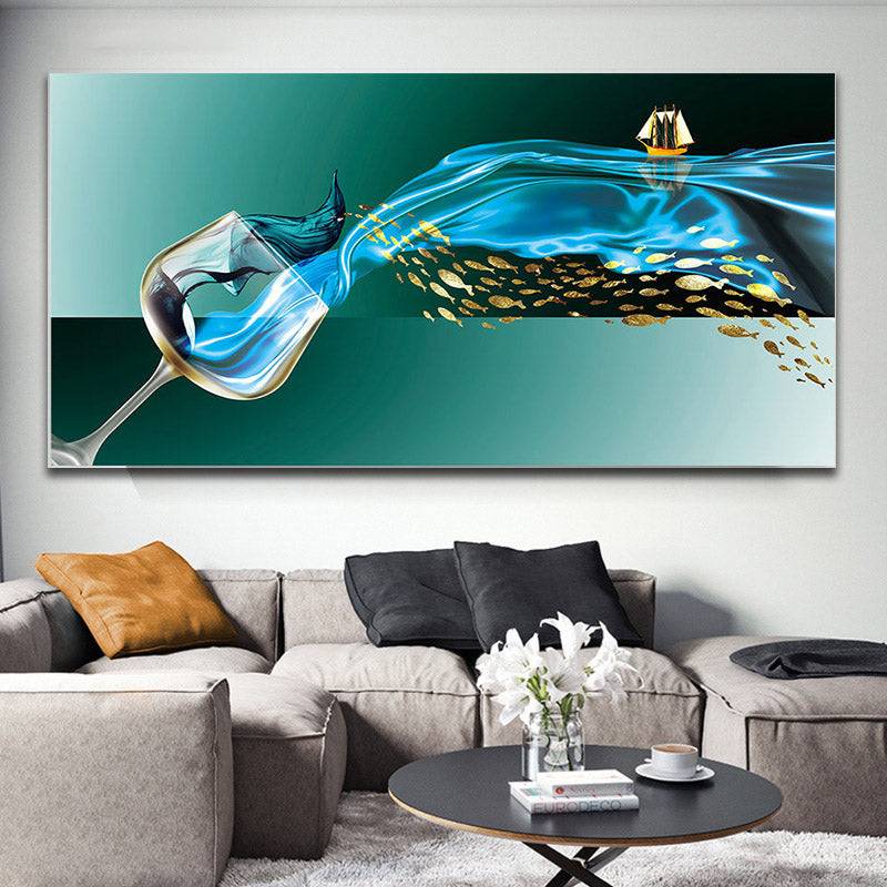 Azure Voyage Canvas Art