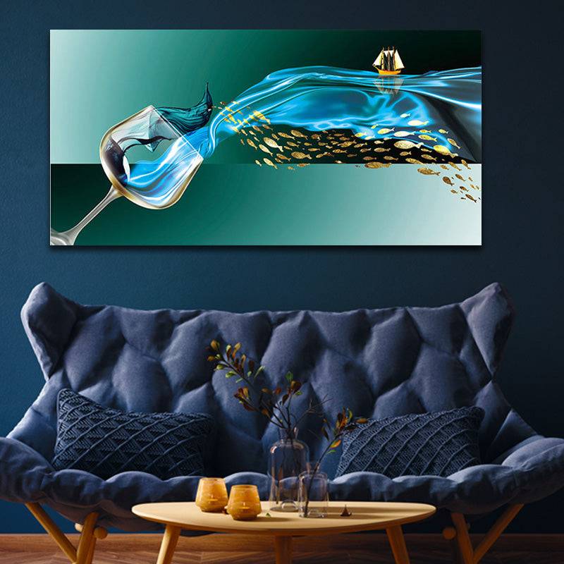 Azure Voyage Canvas Art