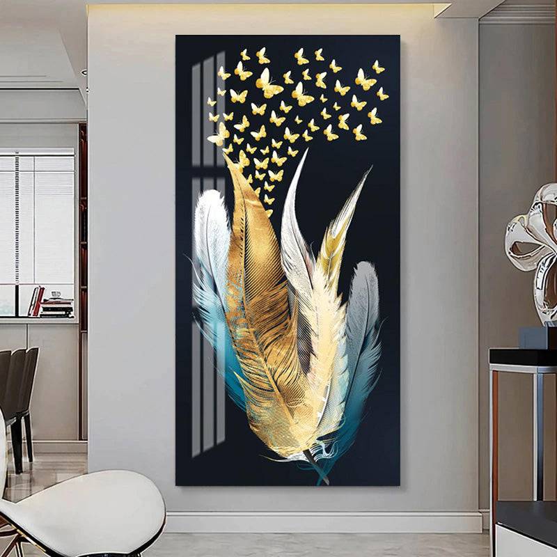 Butterfly Dreamscape with Swaying Plumes Canvas ArtSwaying Plumes Canvas Art