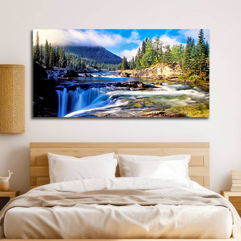 Cascading Mountain Stream Canvas Art