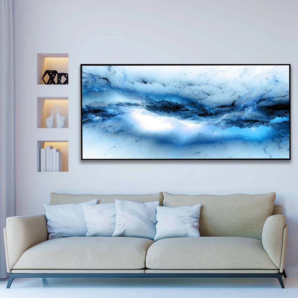 Celestial Azure Whispers Canvas Art