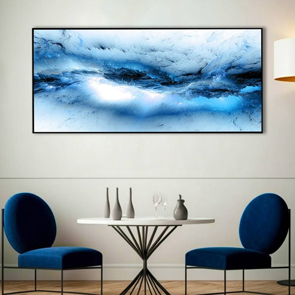 Celestial Azure Whispers Canvas Art