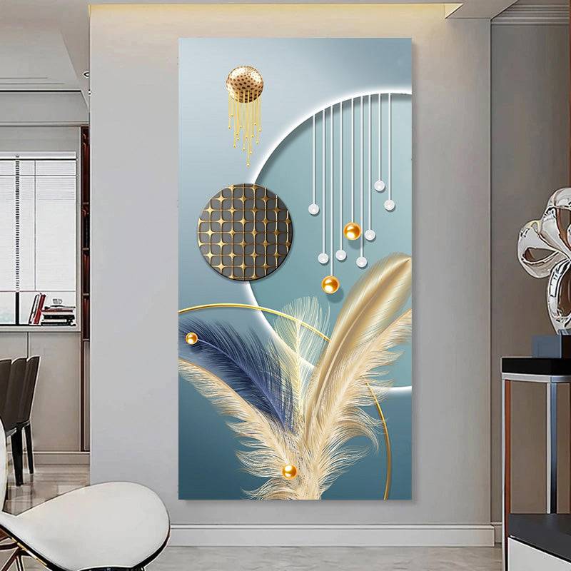 Celestial Feathered Grace Canvas Art