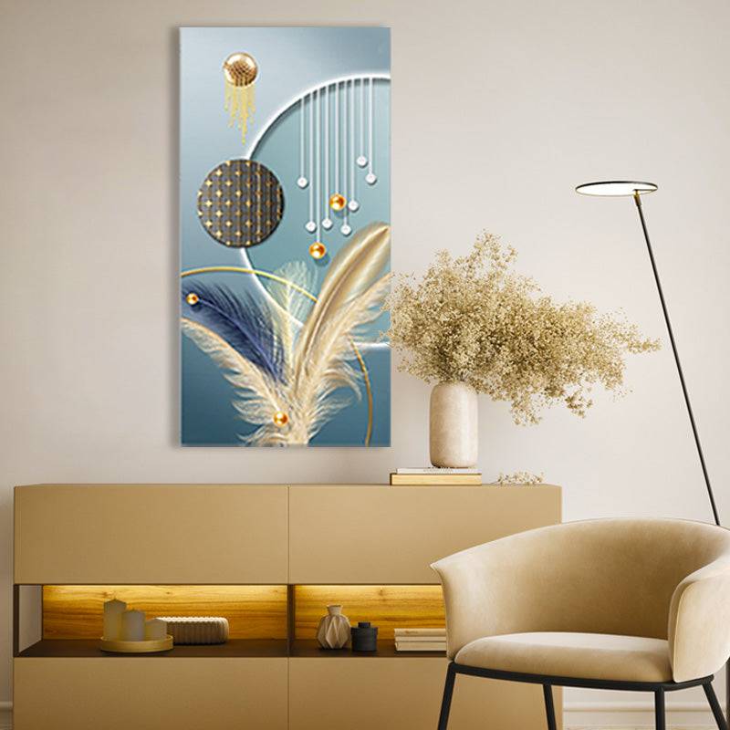 Celestial Feathered Grace Canvas Art