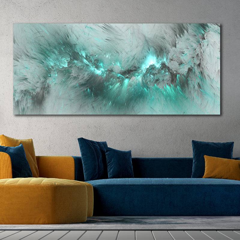 Celestial Green Mist Canvas ArtCelestial Green Mist Canvas Art