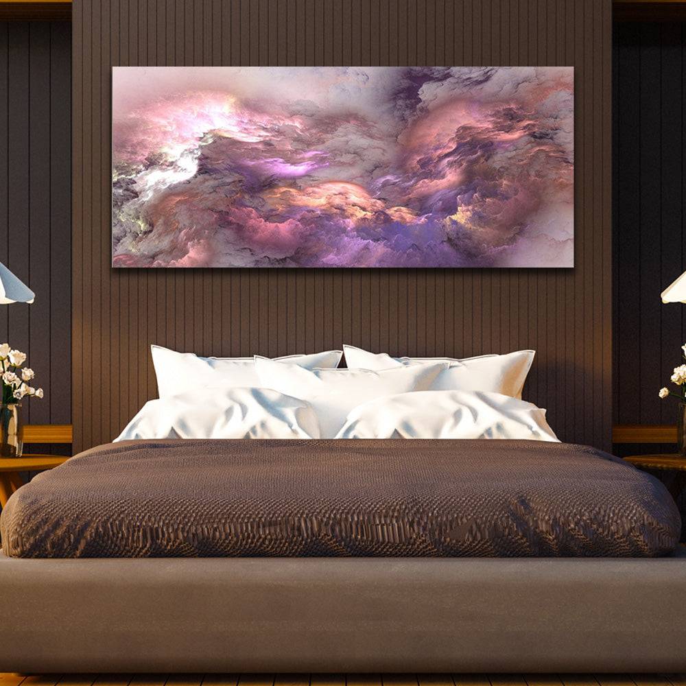 Celestial Rose Nebula Canvas Art