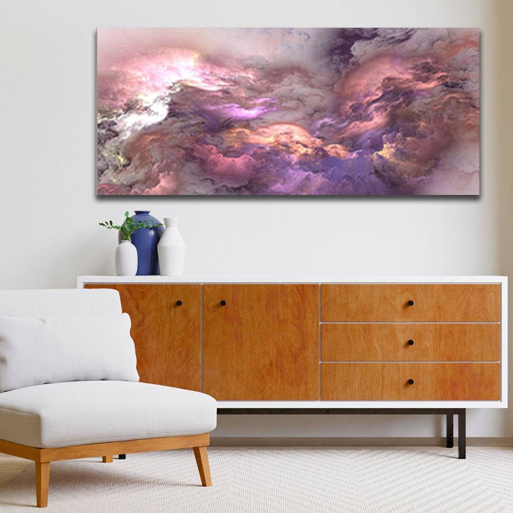 Celestial Rose Nebula Canvas Art