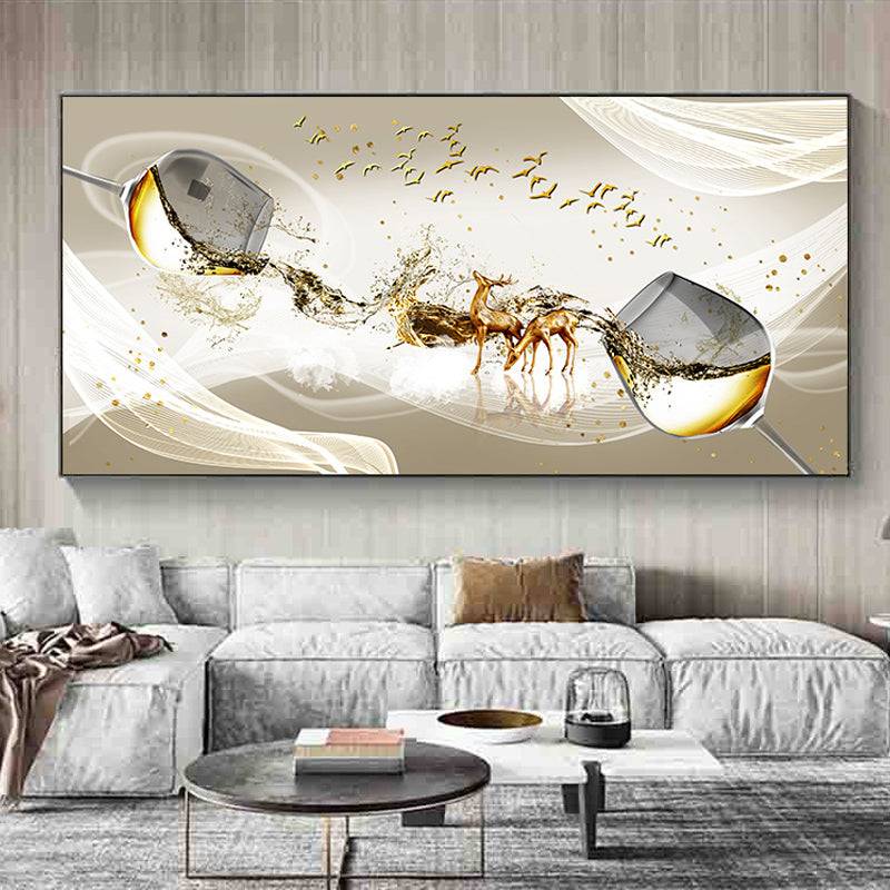 Champagne Serenade Canvas Art