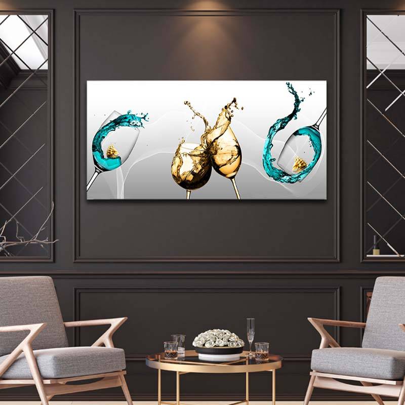 Champagne Symphony Canvas Art