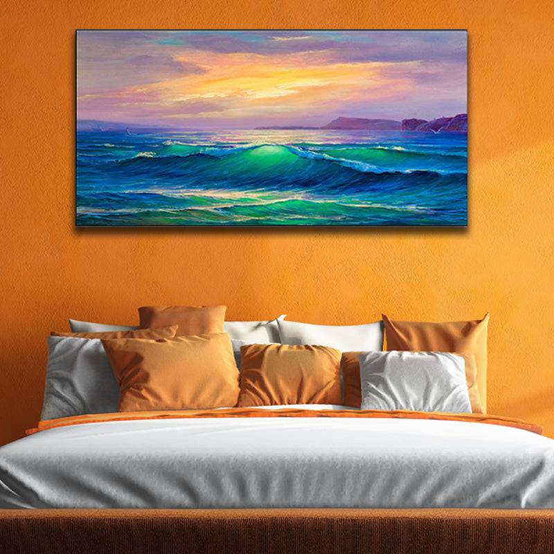 Dusk's Ocean Dance  Canvas Art