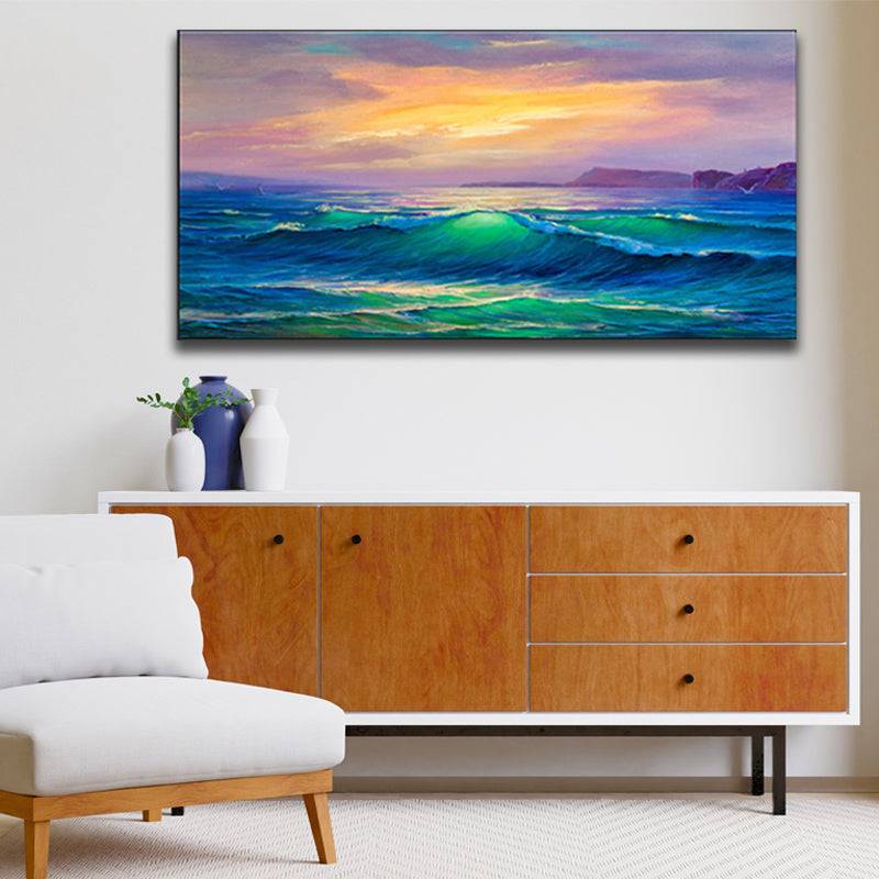 Dusk's Ocean Dance  Canvas Art