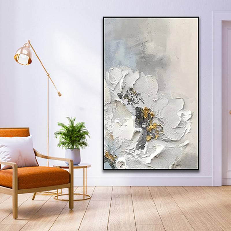 Elegance in Black and Gold Canvas Oil Painting