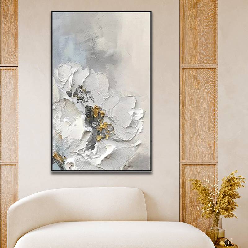 Elegance in Black and Gold Canvas Oil Painting