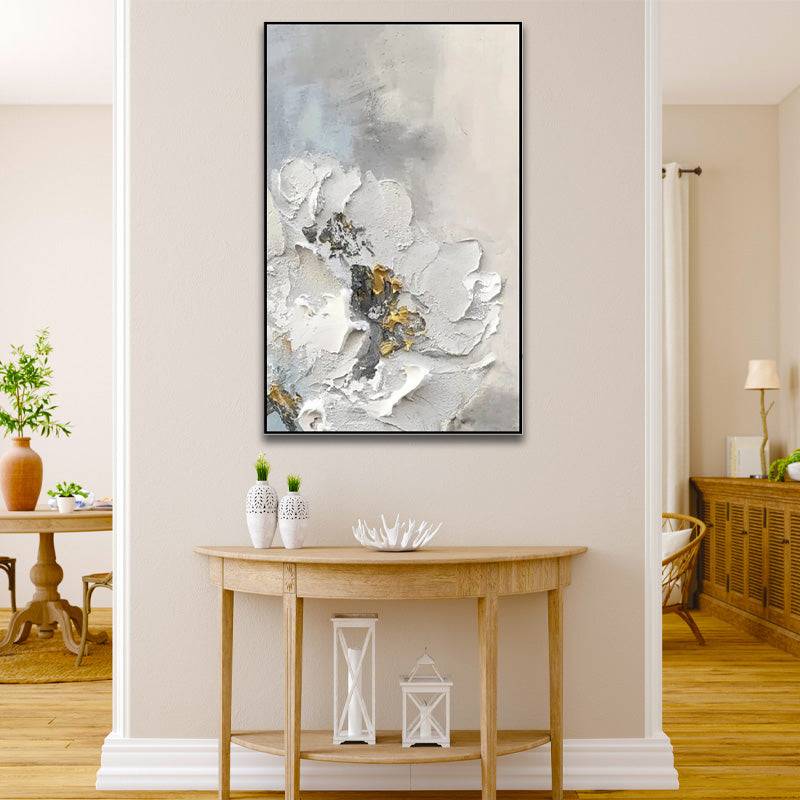 Elegance in Black and Gold Canvas Oil Painting