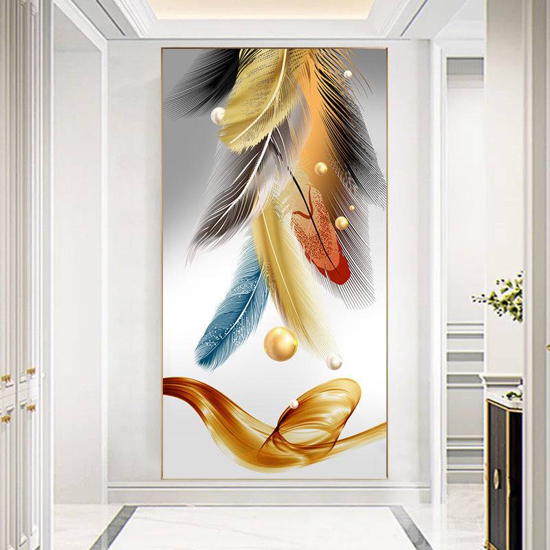 Ethereal Plume Elegance Canvas Art