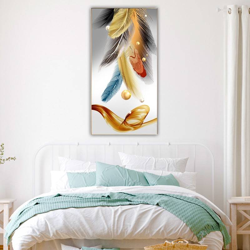 Ethereal Plume Elegance Canvas Art