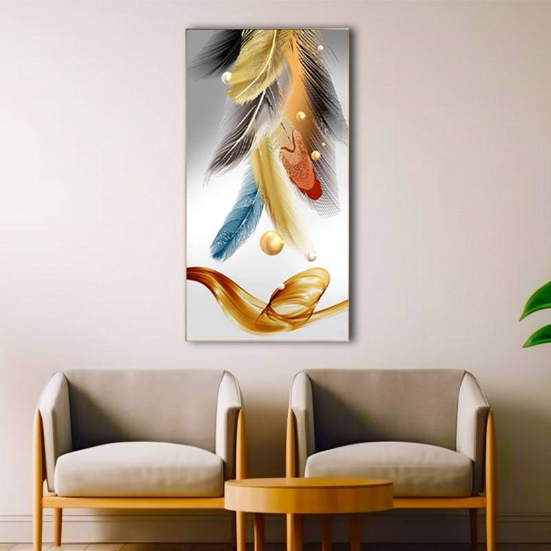 Ethereal Plume Elegance Canvas Art