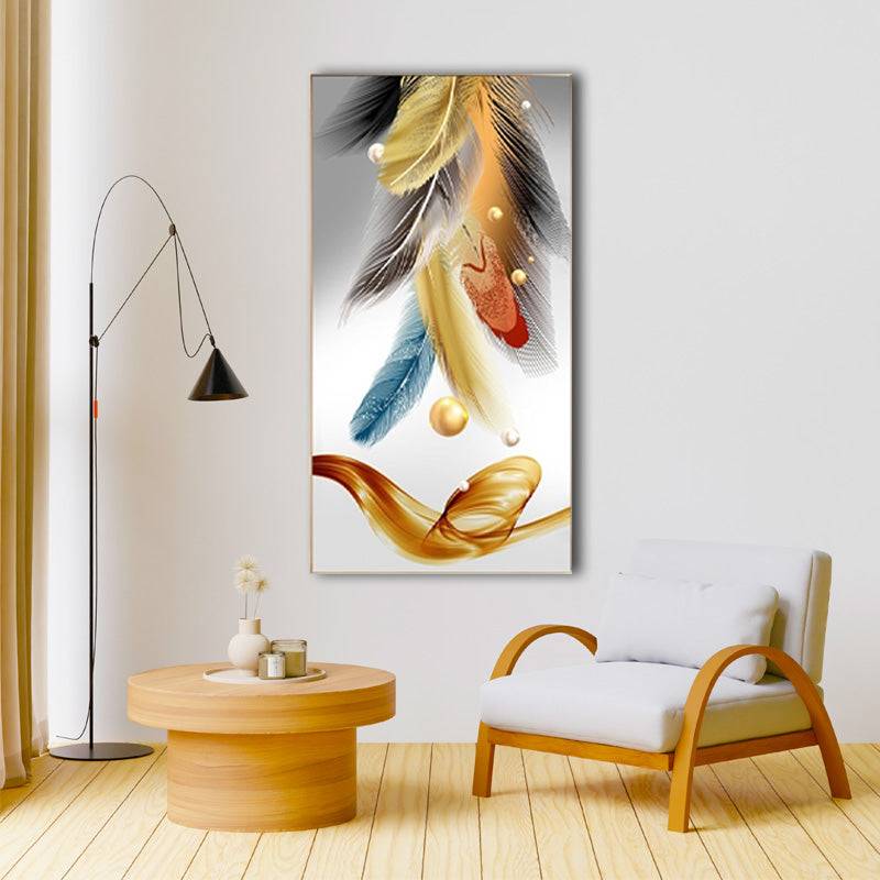 Ethereal Plume Elegance Canvas Art