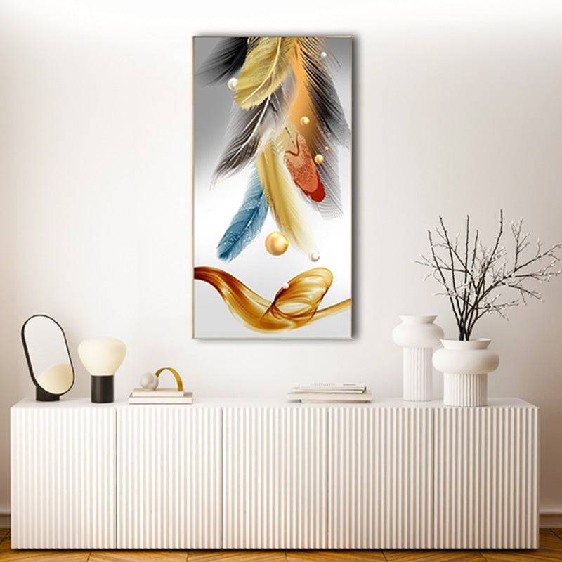 Ethereal Plume Elegance Canvas Art