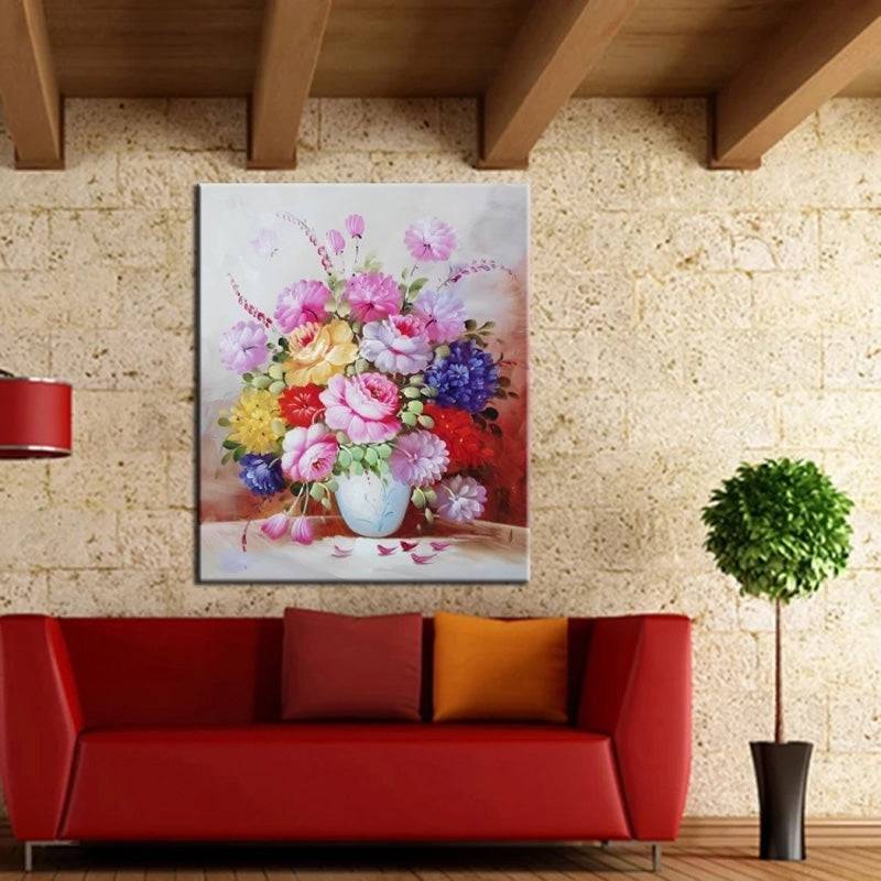 Floral Harmony Elegance Canvas  Painting