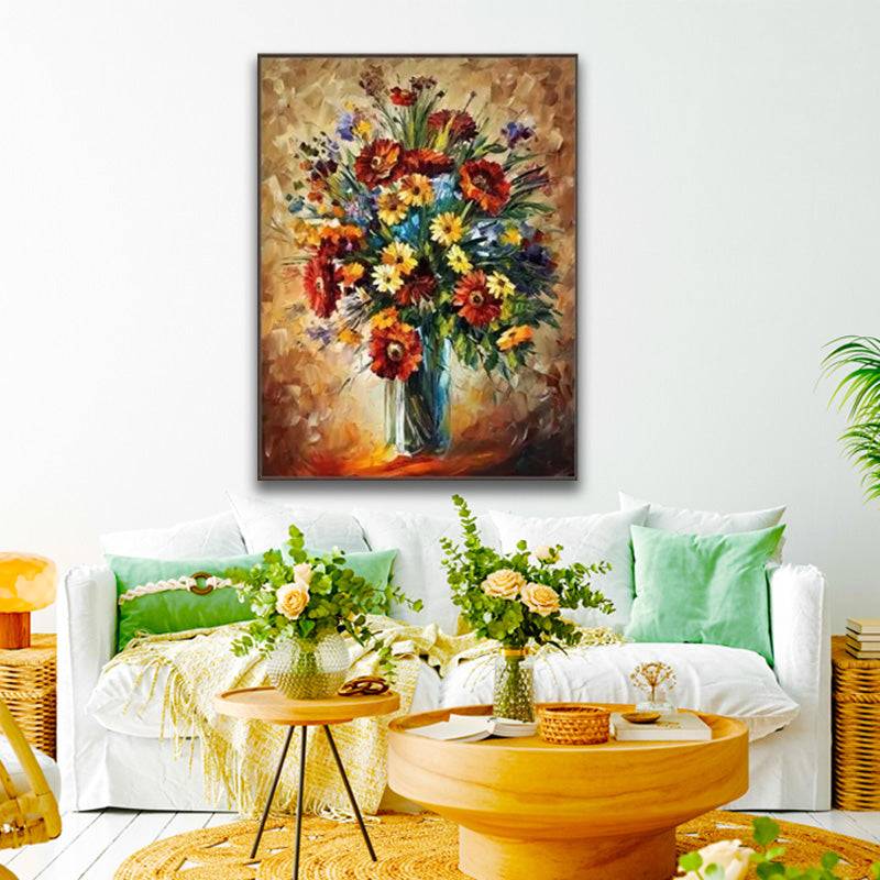 Gilded Blossoms Canvas Oil Painting