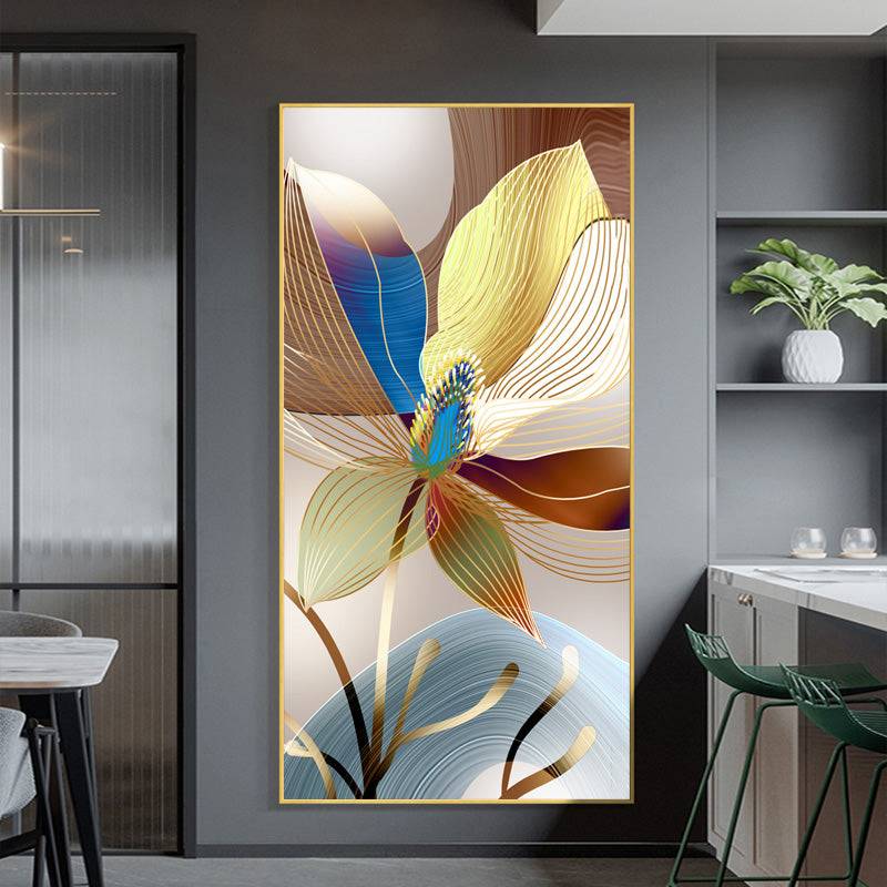 Gilded Kaleidoscope Bloom Canvas Art