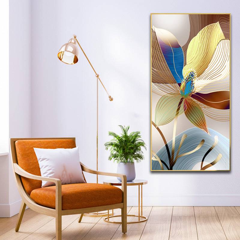 Gilded Kaleidoscope Bloom Canvas Art