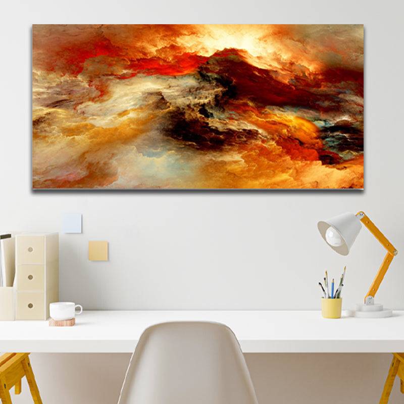 Gilded Nebula Dreams Canvas Art