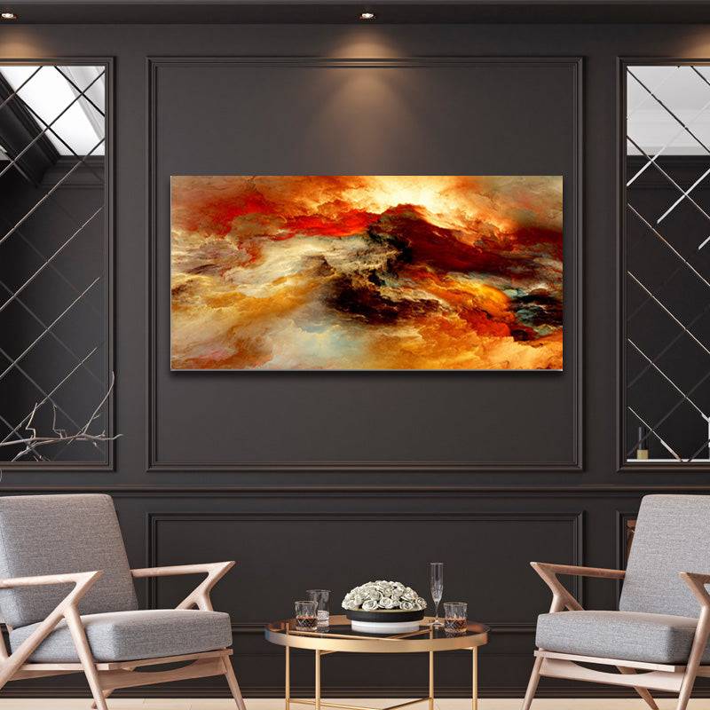 Gilded Nebula Dreams Canvas Art