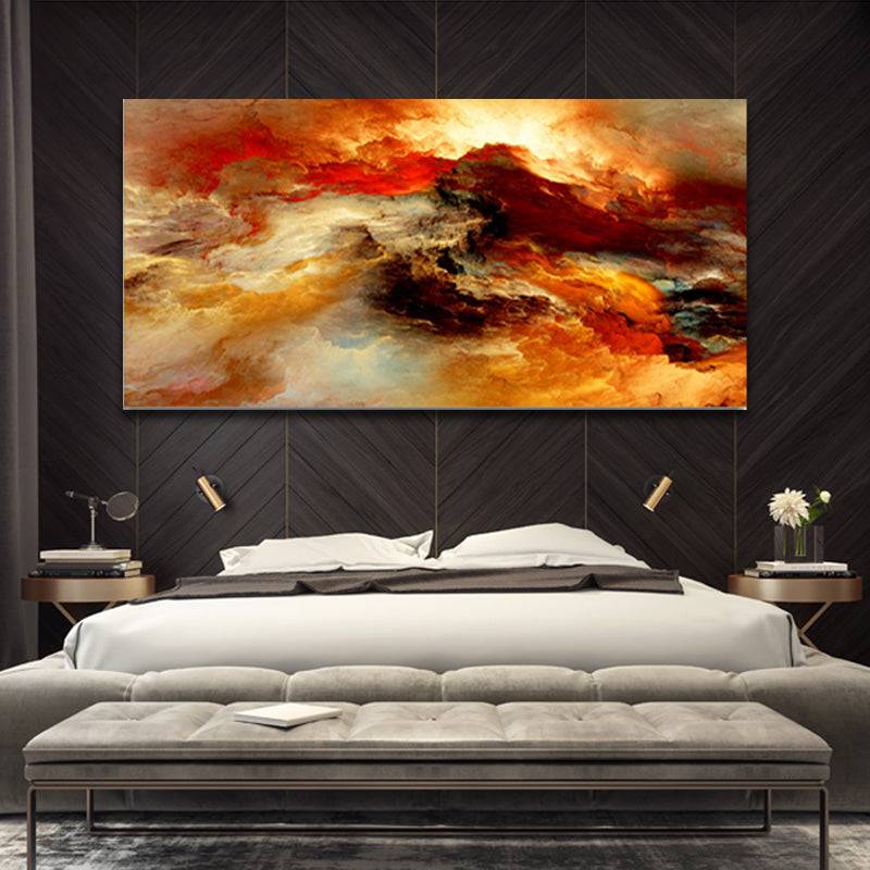 Gilded Nebula Dreams Canvas Art