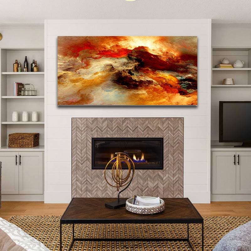 Gilded Nebula Dreams Canvas Art