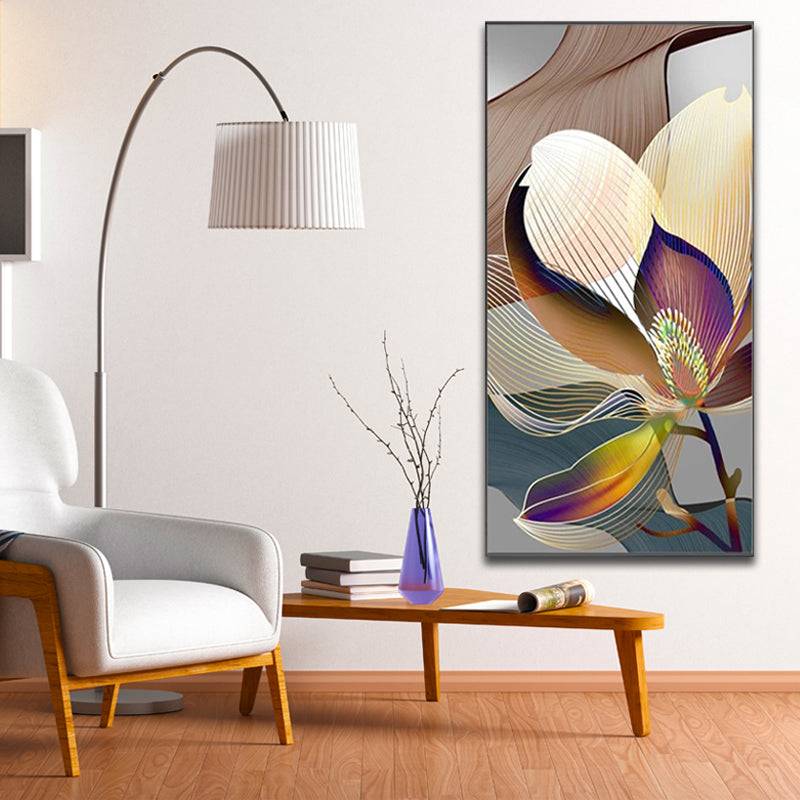 Gilded Petal Serenade Canvas Art