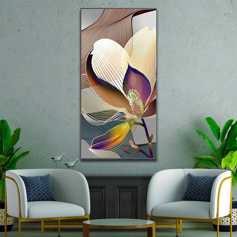 Gilded Petal Serenade Canvas Art