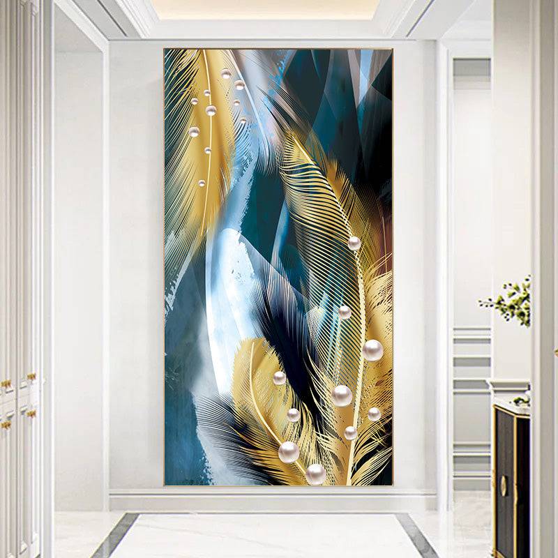 Gilded Plumage Symphony Canvas Art