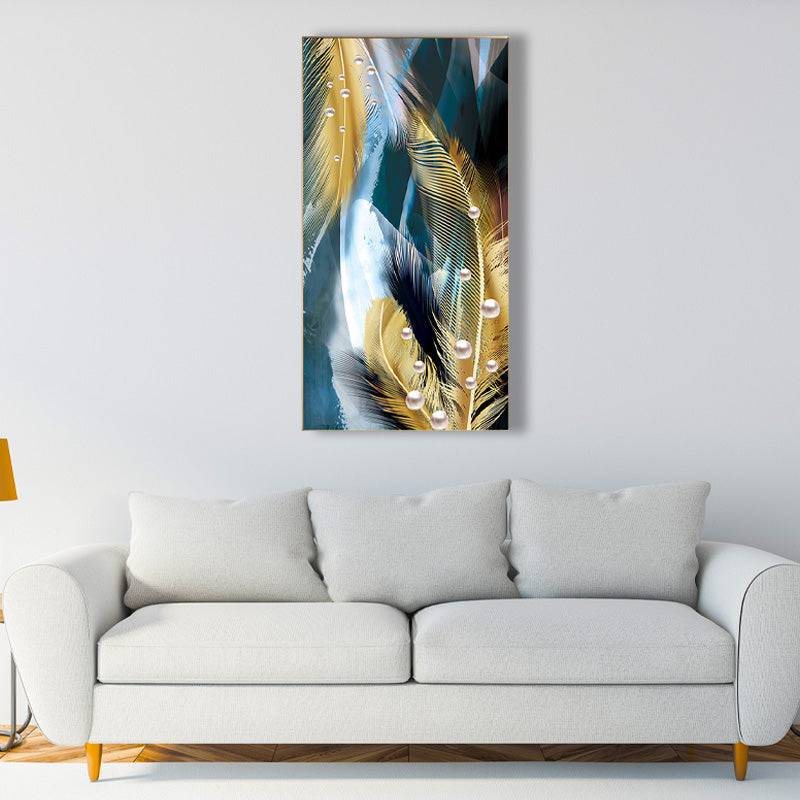 Gilded Plumage Symphony Canvas Art