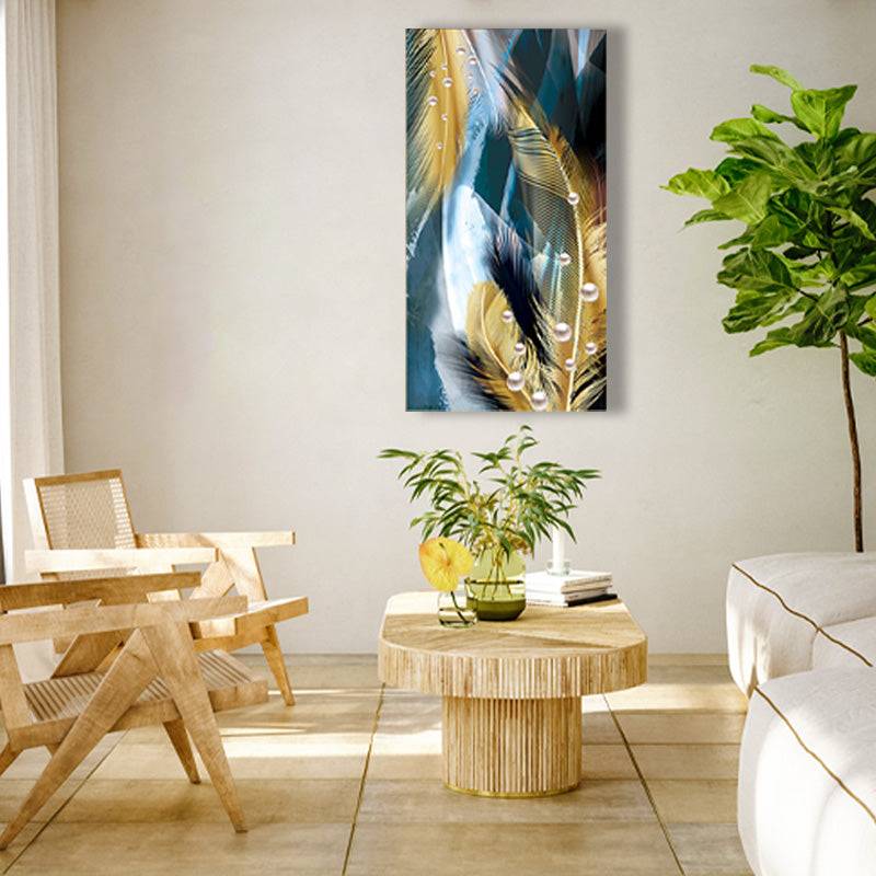 Gilded Plumage Symphony Canvas Art