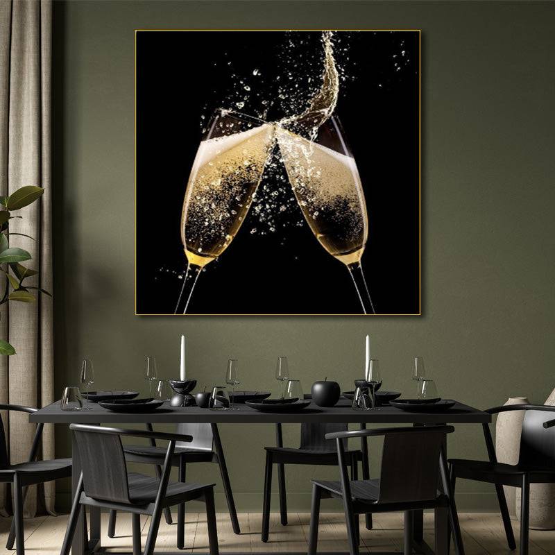 Golden Fizz Fusion Canvas Art