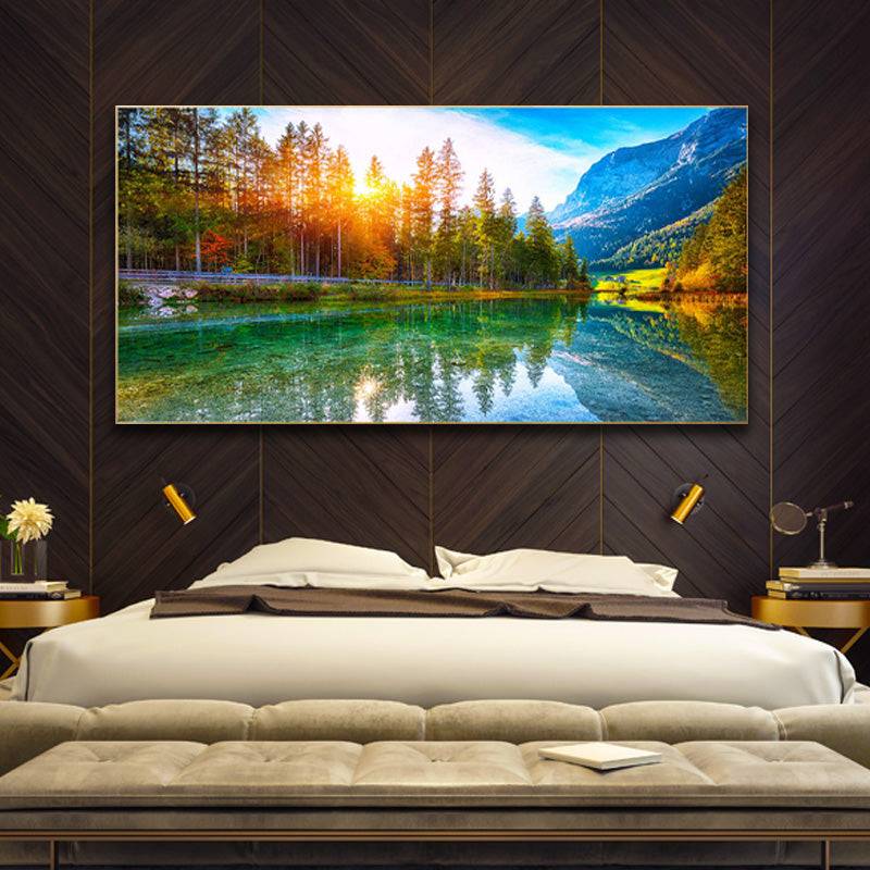 Golden Foliage Reflections Canvas Art