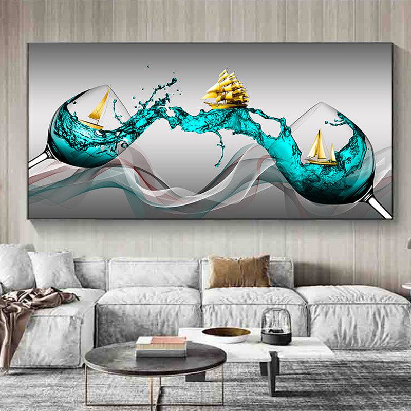 Golden Sails Voyage Canvas Art