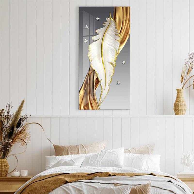 Ivory and Gold Celestial Symphony Canvas Art